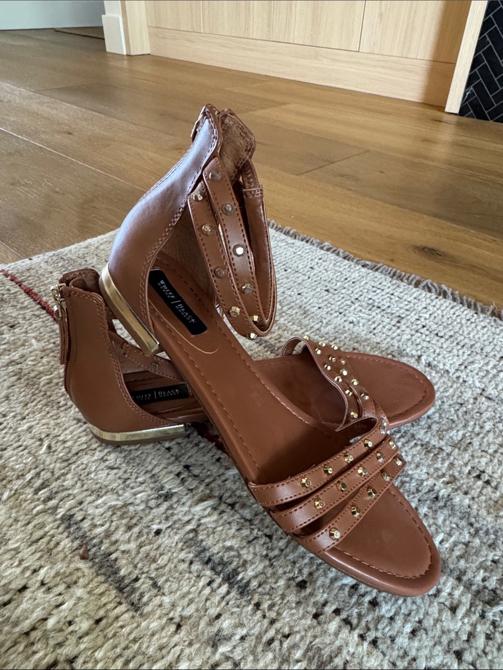 White House Black Market  Studded Sandal